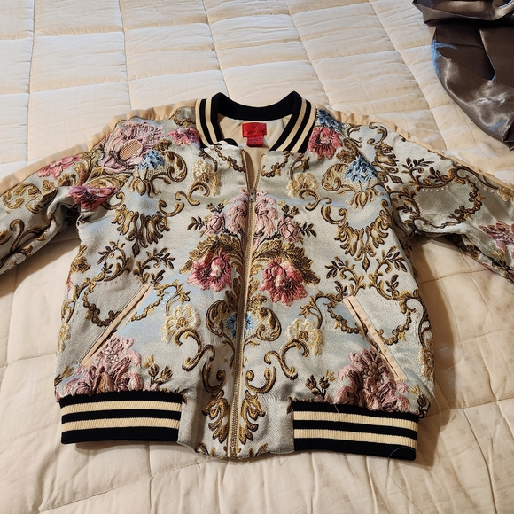 Brocade Bomber Jacket - Picture 3 of 5